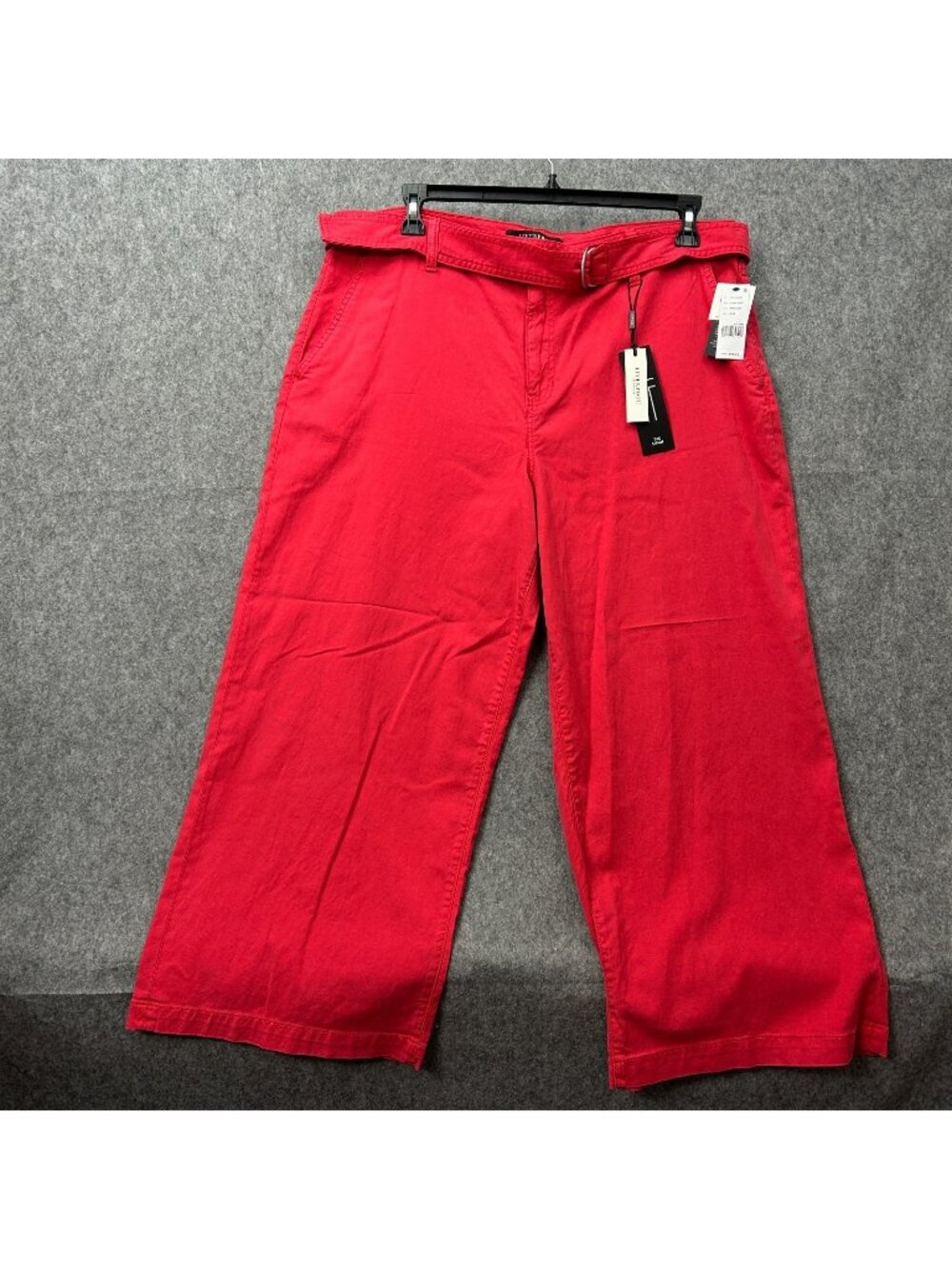 Liverpool The Stride Belted High Rise Crop Wide Leg Pants Women's Sz 16 / 33 NWT